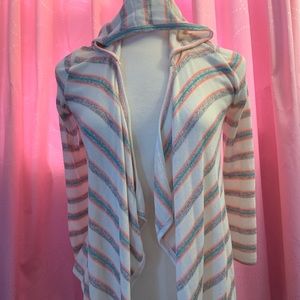 Hooded casual sweater cardigan